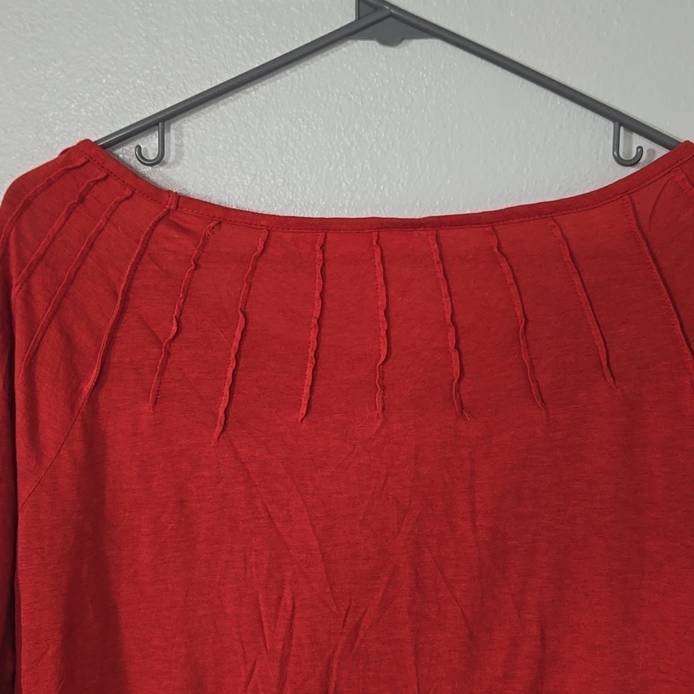 Elle | Rust Long Sleeve Top Size XL - Picture 4 of 10